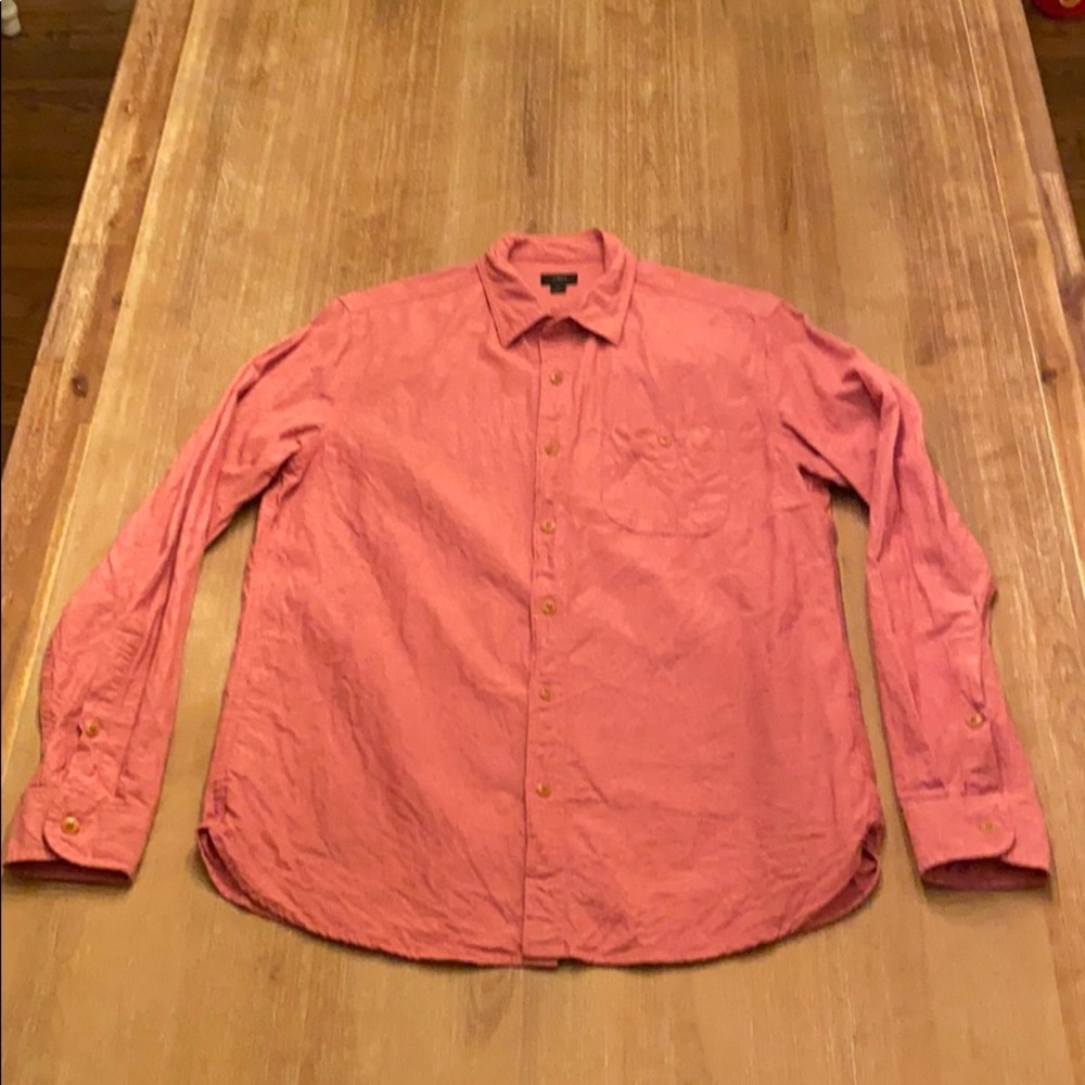 JCrew men’s button down salmon color